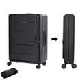 thumbnail image 1 of Ax Gear 20'' Collapsible Compact Luggage, Black, 1 of 8