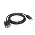 thumbnail image 1 of AxGear Displayport to VGA Adapter Cable, 6ft Copper Wire - Gold-Plated Connectors and Plug & Play Setup for Laptop, Desktop, Monitor, and Projector, 1 of 8