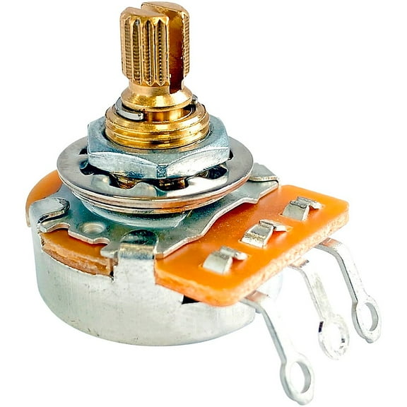 AxLabs 250K Audio Taper Split 3/8" Shaft Short 5/8" Length Potentiometer