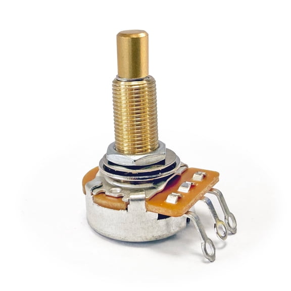AxLabs Potentiometer - 250K Audio Taper, Long Solid 1-1/4" Shaft