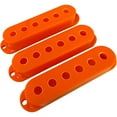 thumbnail image 1 of AxLabs Set Of Single Coil Pickup Covers In Modern Spacing (52/50/48) Orange, 1 of 10