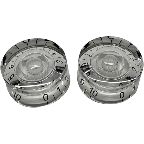 AxLabs Speed Knob With Black Lettering 2-Pack - Clear