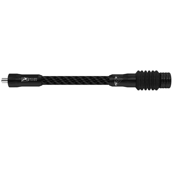 AXCEL Archery Antler Ridge 8" Black Carbon Stabilizer, Vibration Dampening, Bow Accessory (SCFR-550-8BK)