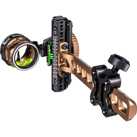 Axcel Driver Plus Slider Sight w/AVX-31 Scope, Coyote Tan .019 Yellow Fiber Single Pin RH
