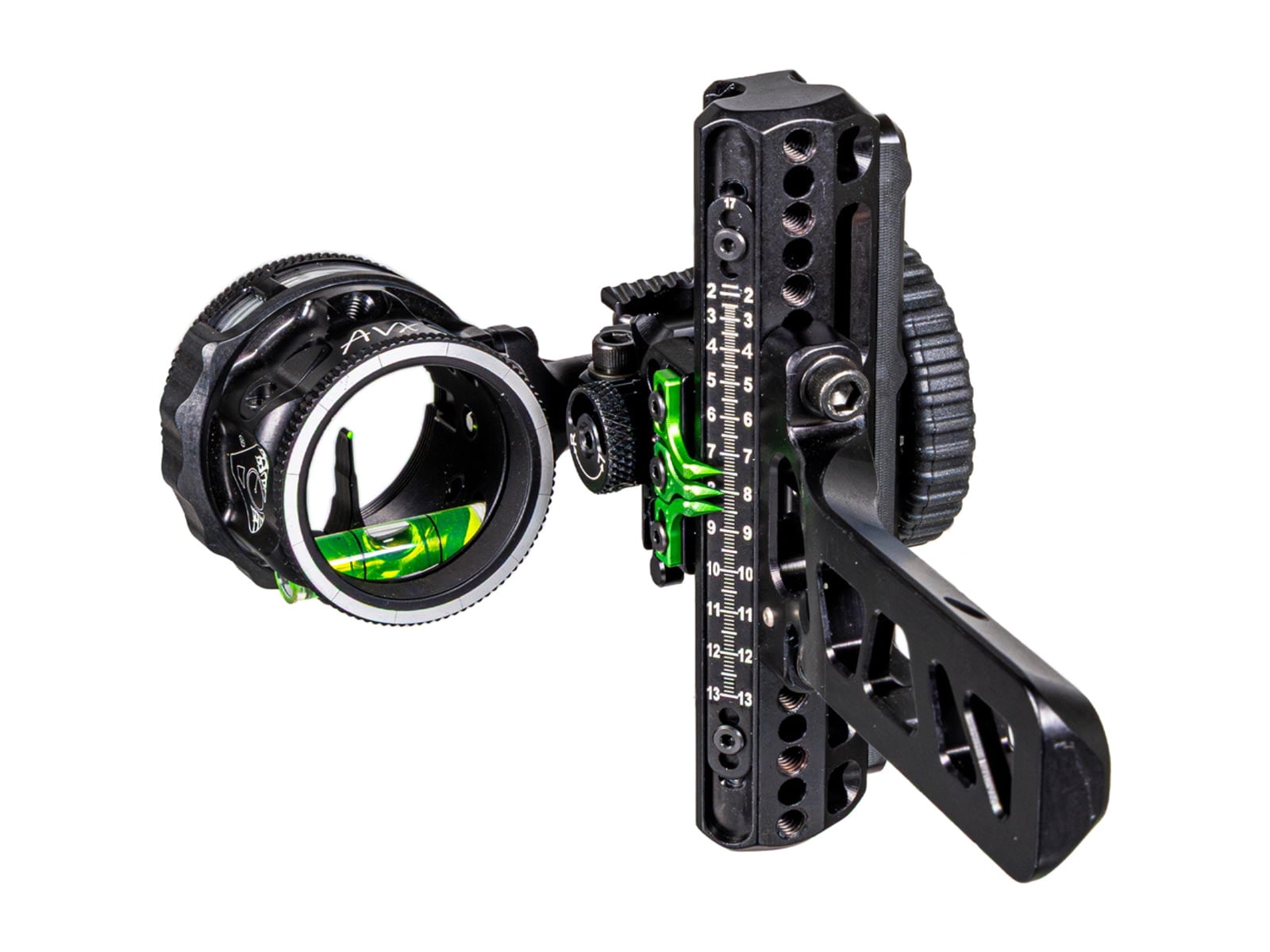 Axcel Driver Plus Slider Sight w/AVX-31 Scope Stealth BH Bridge-Lock .019 Green Fiber 1 Pin, Right Hand, 1502909
