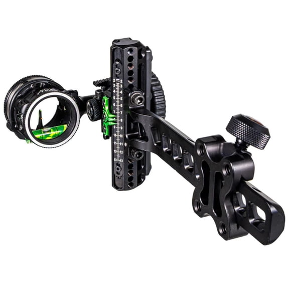 Axcel Driver Plus Slider Sight with AVX-31 Scope, pick Mount, Single Pin .019 Green Fiber, Stealth Black (ADVP-P119-3GA)