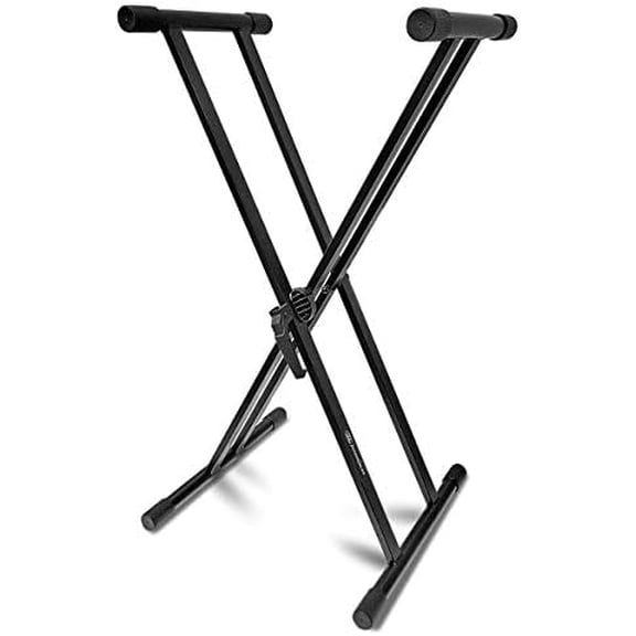 AxcessAbles KX-201 Double X Keyboard / DJ / Electric Piano Stand with 132lb Capacity. No Assembly Required.$$Music