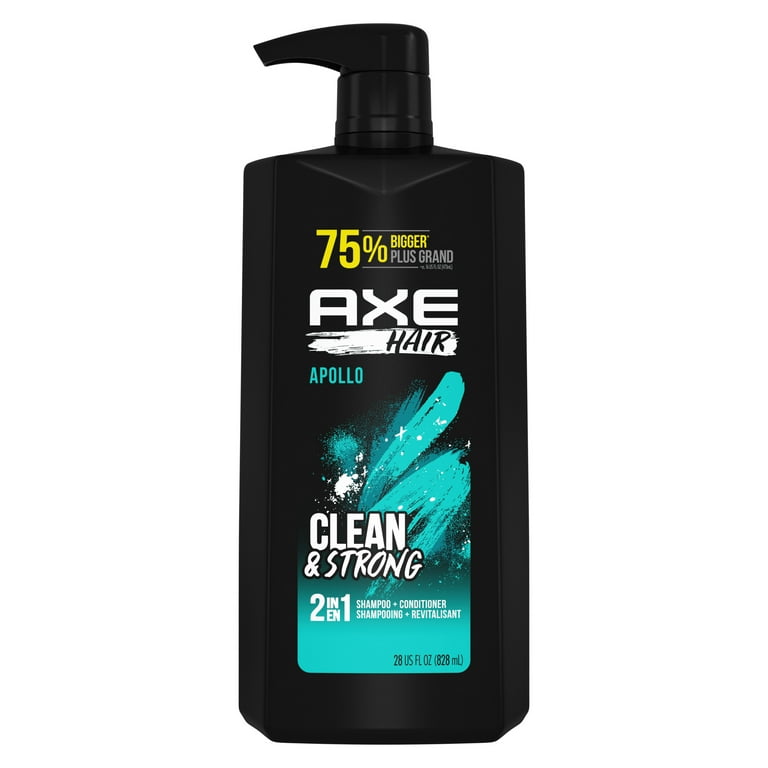 Gå rundt underskud Svømmepøl Axe 2-in-1 Shampoo & Conditioner Apollo Wash & Care, 28 oz - Walmart.com