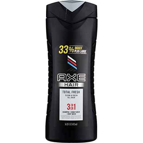 Axe 3 in 1 Shampoo Conditioner & Body Wash Total Fresh (Pack of 2)