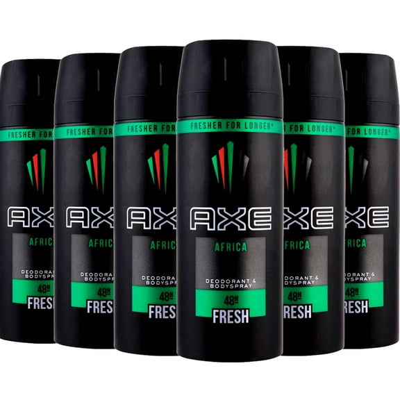 Axe Africa Deodorant Body Spray For Men 150ml / Pack of 6