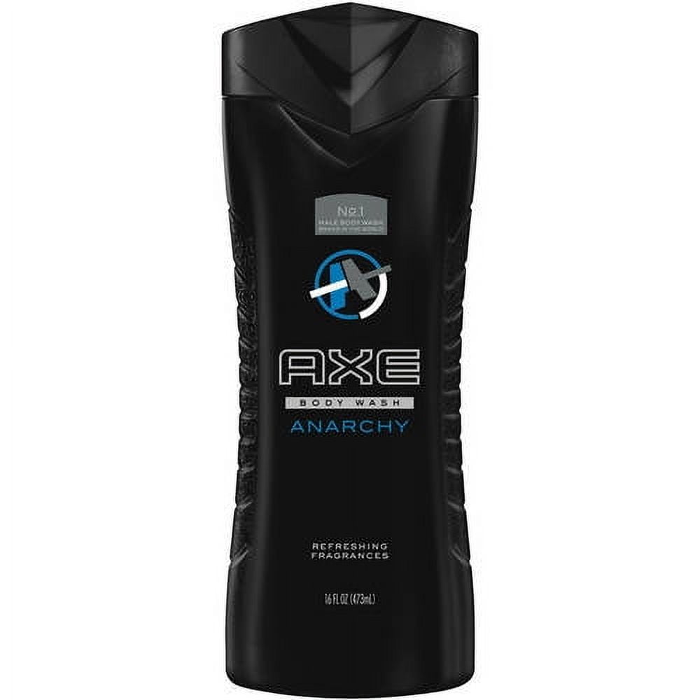 Axe Anarchy Refreshing Long Lasting Men's Body Wash All Skin Dark Pomegranate and Sandalwood, 16 fl oz