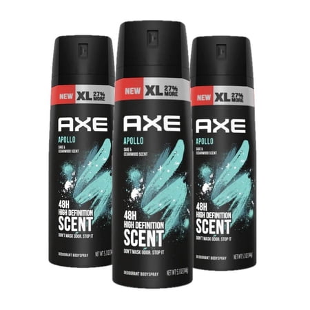 Axe Apollo Body Spray for Men, 3 ct.