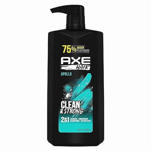 Axe Apollo Sage & Cedarwood Scent 2-In-1 Hair Shampoo & Conditioner, 28 Oz, 3 Pack