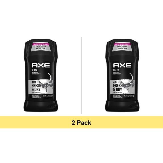 Axe Black All Day Dry Antiperspirant and Deodorant Stick, 2.7 Oz - 2 Pack