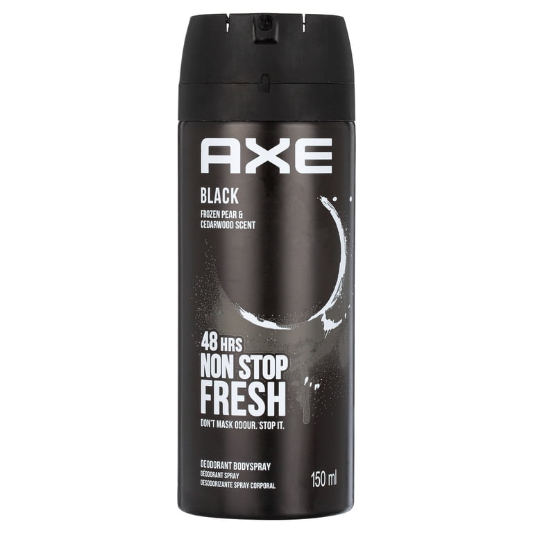 Axe Black Body Spray For Men, 5.07 oz, Cedarwood and Frozen Pear