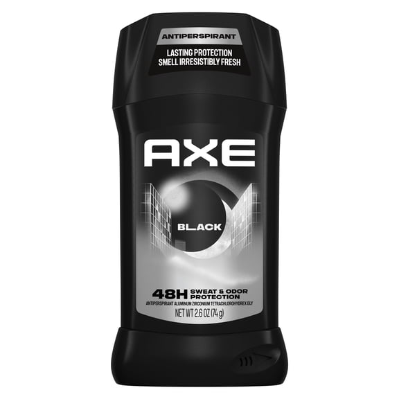 AXE Antiperspirant Stick For Men 48 Hour Sweat And Odor Protection For Long Lasting Freshness, Black Frozen Pear & Cedarwood Men's Deodorant, 2.6 oz