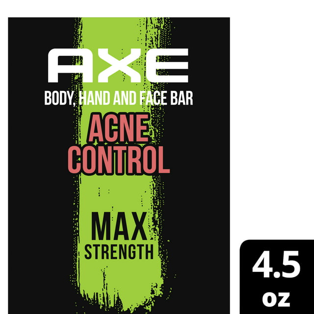 Axe Body, Hand and Face Soap Bar, Acne Control, 4.5 Oz