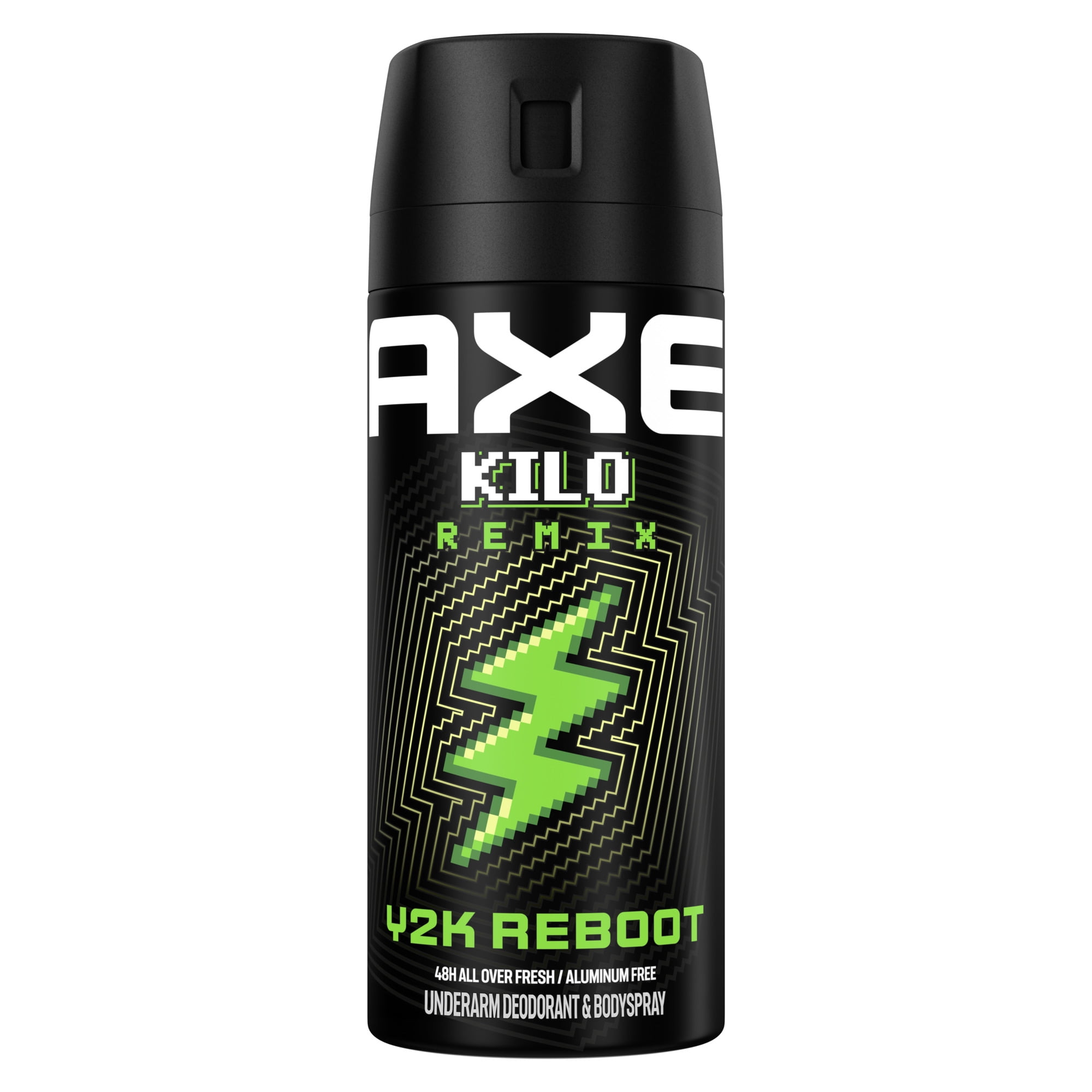 AXE Y2K Reboot Underarm Deodorant Body Spray Kilo Remix For Men & 48H Freshness, Kilo Remix, With Aluminum Free Formula, 2.9 oz