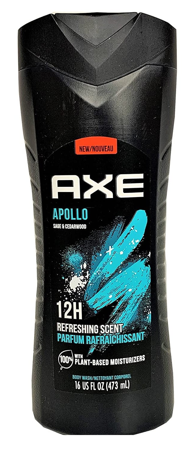 Axe Body Wash Apollo Sage And Cedarwood 12Hr 16oz (Pack of 3)