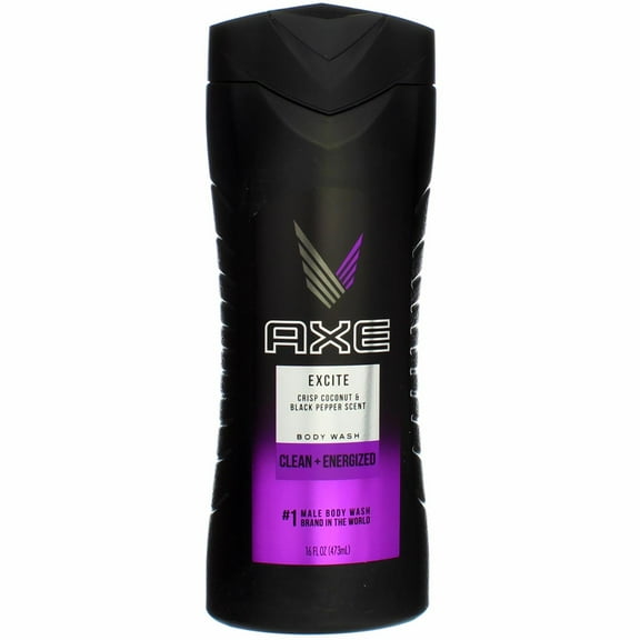 Axe Body Wash, Excite, 16 fl oz (3 Pack) (Bundle)