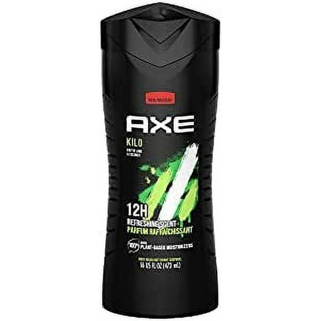 Axe Body Wash, Kilo, 16 Fluid Ounce (Pack of 2)