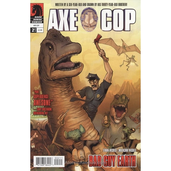 Axe Cop: Bad Guy Earth #2 VF ; Dark Horse Comic Book