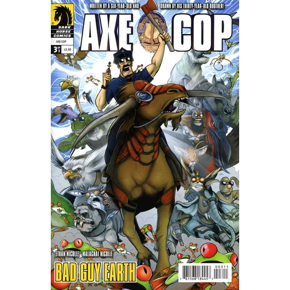 Axe Cop: Bad Guy Earth #3 VF ; Dark Horse Comic Book