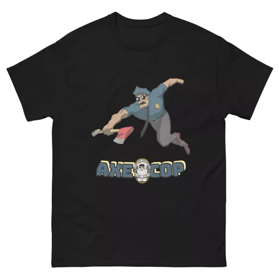 Axe Cop Tee, Funny Unisex Cotton Tee, Animation Domination, Humor Shirt
