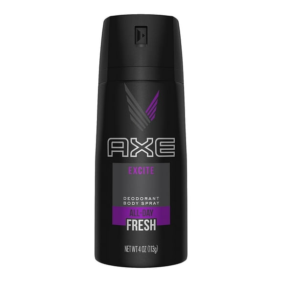 Axe Deodorant Body Spray, Excite - 4 Oz, 6 Pack