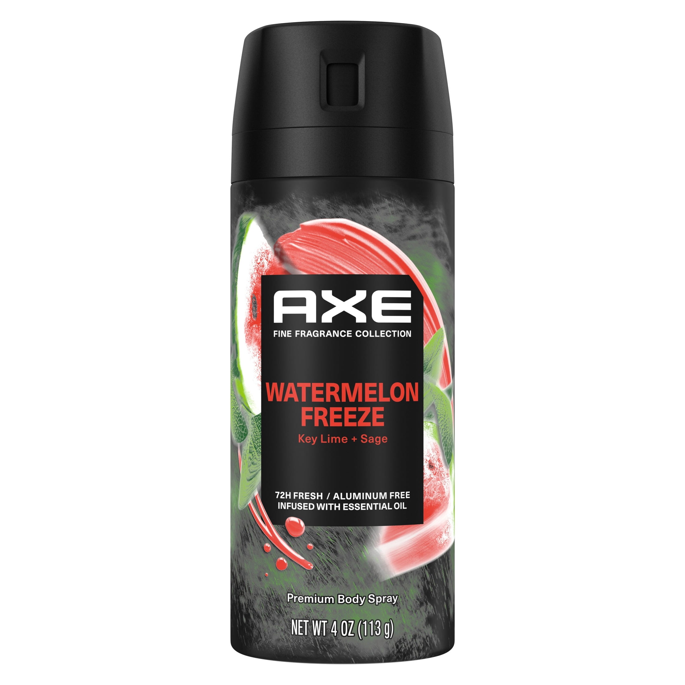 AXE Deodorant Body Spray Fine Fragrance Watermelon Freeze Aluminum Free ,4.0 oz 1