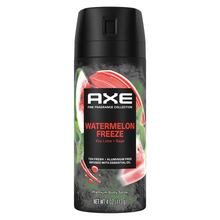 Axe Deodorant Body Spray for Men, Watermelon Freeze, 4 oz