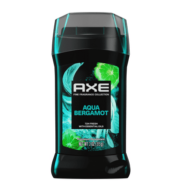 Axe Deodorant Stick for Men Fine Fragrance Aqua Bergamot with Sage + Juniper Essential Oils Aluminum-Free, 3 oz