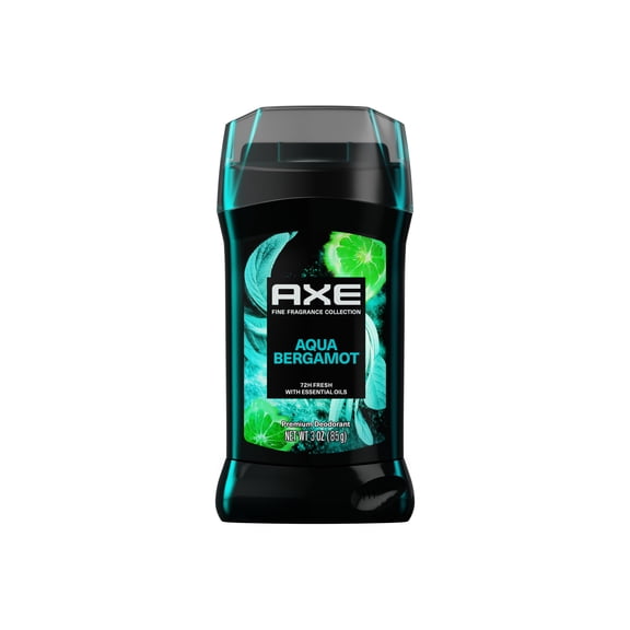 Axe Fine Fragrance Collection Deodorant Stick With 72H Freshness Aqua Bergamot With Sage + Juniper Essential Oils Aluminum-Free, 3 oz