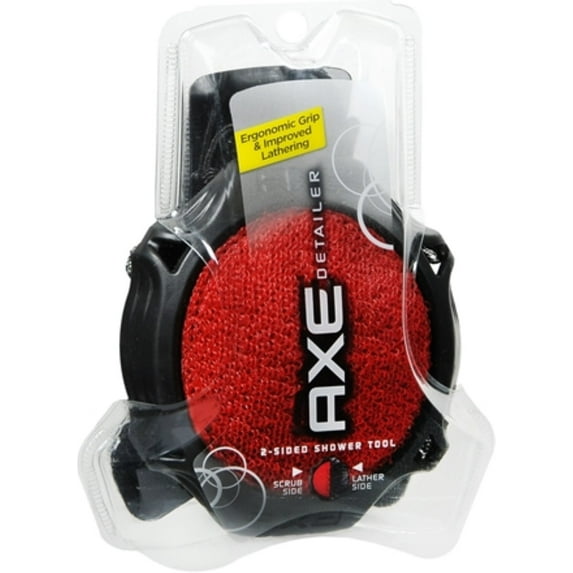 Axe Detailer 2-Sided Shower Tool, Colors May Vary 1 ea (Pack of 3)