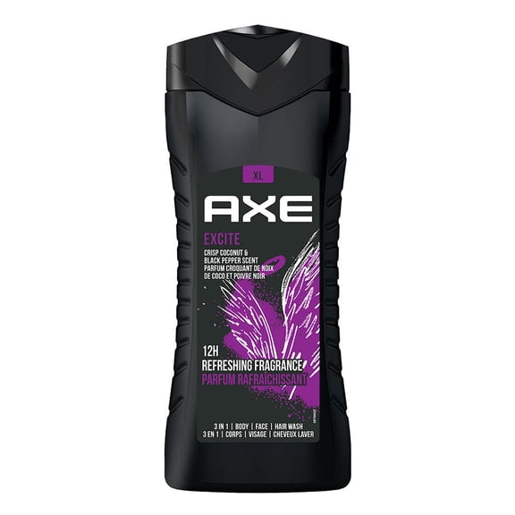 Axe Excite 3 In 1 Body, Face & Hair Wash For Men 400ml