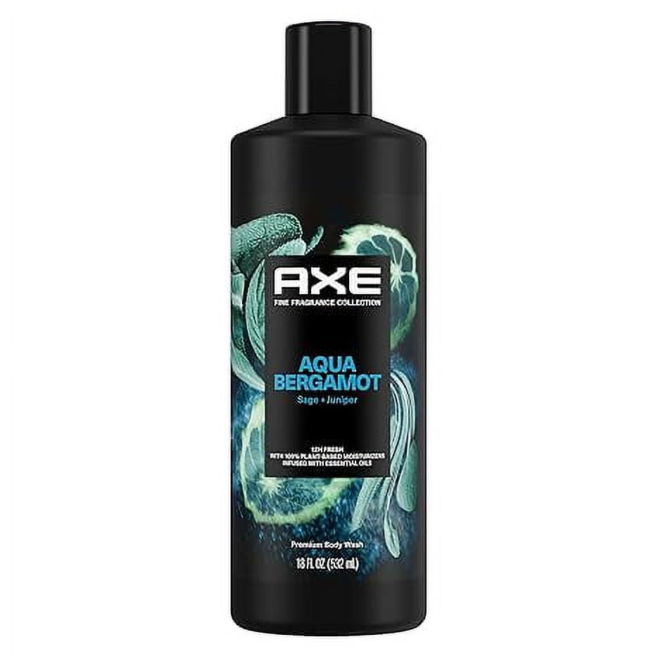 Axe Fine Fragrance Collection Body Wash For Men Aqua Bergamot, 18 Oz