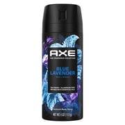 AXE Fine Fragrance Collection Premium Deodorant Body Spray For Men With 72H Odor Protection And Freshness Blue Lavender Infused With Lavender, Mint, And Amber Essential Oils ,4 oz