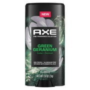 Axe Fine Fragrance Collection Mens Deodorant Stick, Green Geranium Aluminum-Free, 2.6 oz