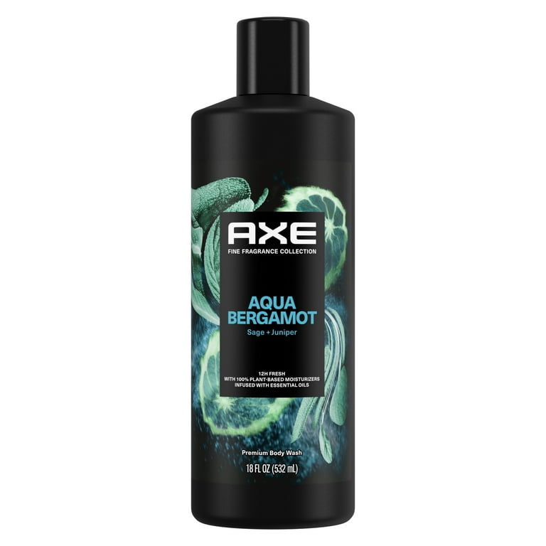 Axe New Fine Fragrance Men’s Body Wash, Refreshing Aqua Bergamot