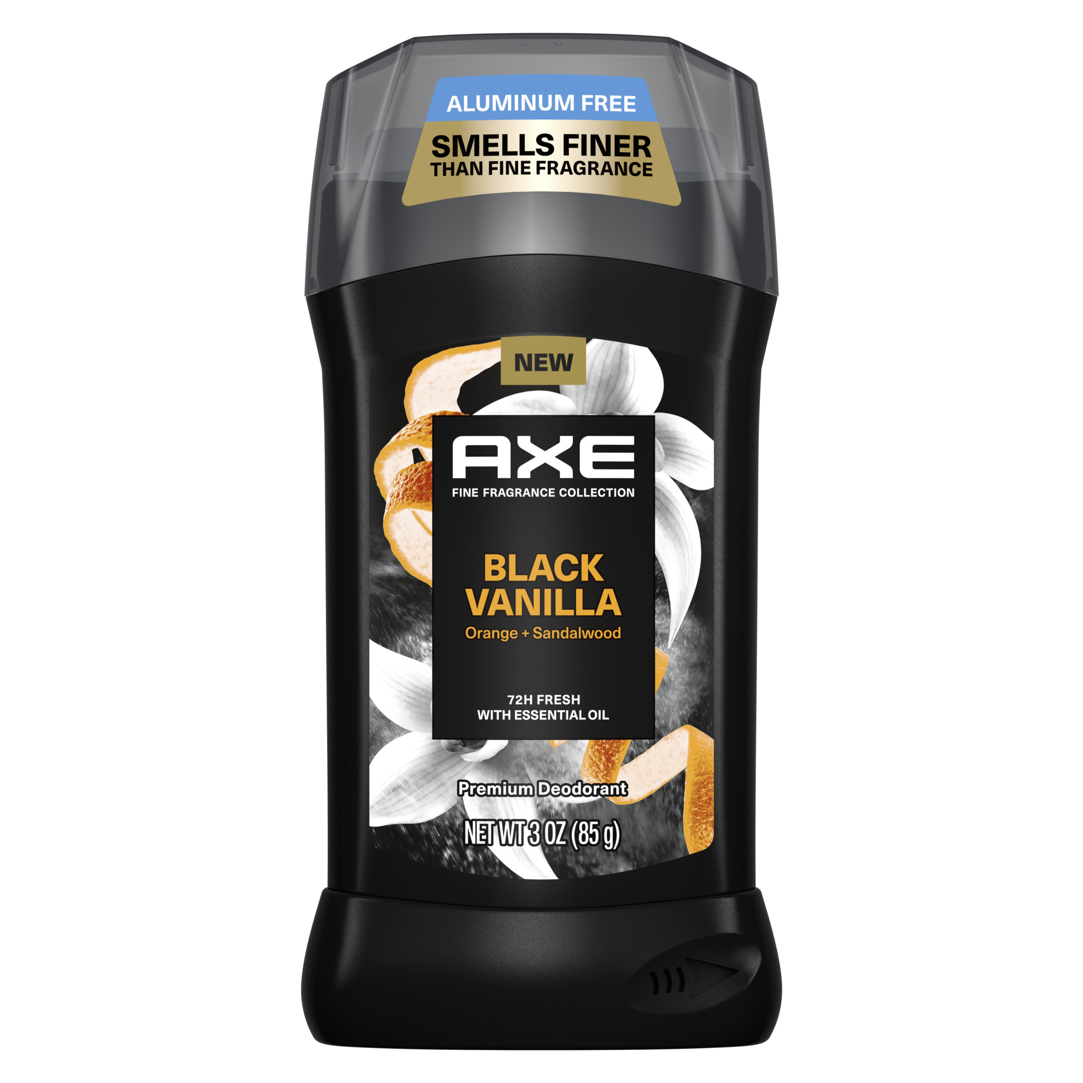 Axe Fine Fragrance Men's Deodorant Stick Black Vanilla Orange + Sandalwood Aluminum Free , 3 oz - image 1 of 8