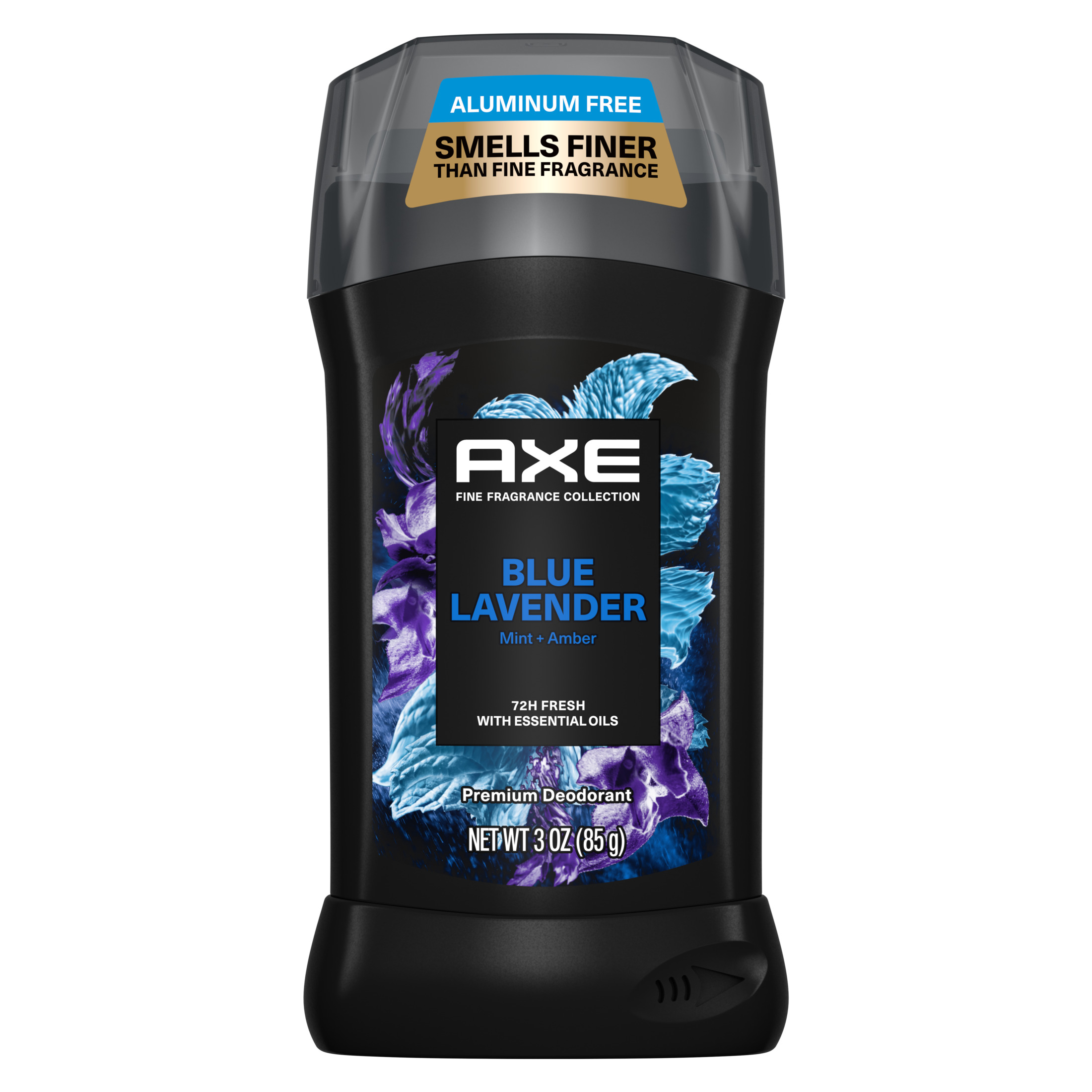Axe Fine Fragrance Men's Deodorant Stick Blue Lavender Mint Amber Essential Oils Aluminum Free, 3 oz - image 1 of 10