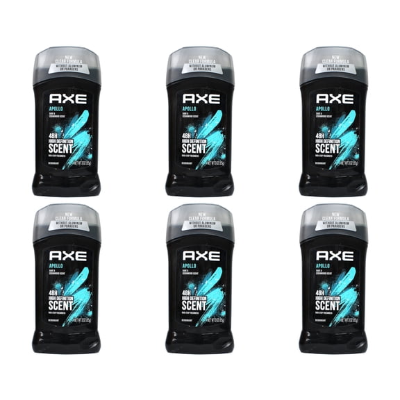 Axe Fresh Deodorant Stick, Apollo 3 oz (Pack of 6)