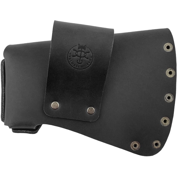 Axe Head Sheath Handmade from Full Grain Leather - Protector Case Cover, Hatchet Blade Safety Sleeve, Camping Accessory, Lumberjack Outdoors Work Essentials