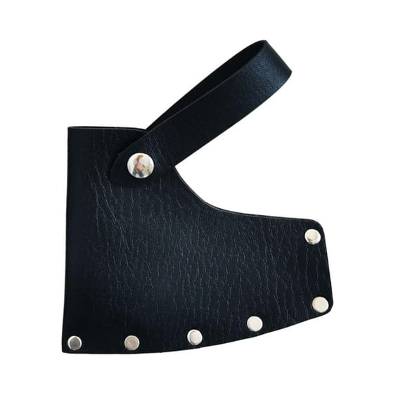 Axe Head Sheath Hatchet Sheath PU Protector for Outdoors Work Safety Felling Axe Cover Axe Sheath Axe Head Black
