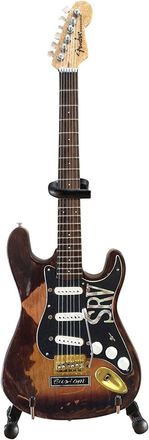 Axe Heaven Fender Stratocaster - Classic Sunburst Finish Officially Licensed Miniature Guitar Replica (SRV Edition)