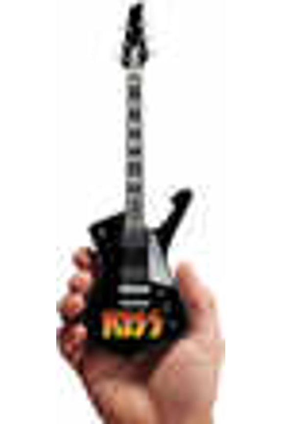 Axe Heaven Paul Stanley Kiss Logo Iceman Mini Guitar Replica Collectible 2M-K01-5008