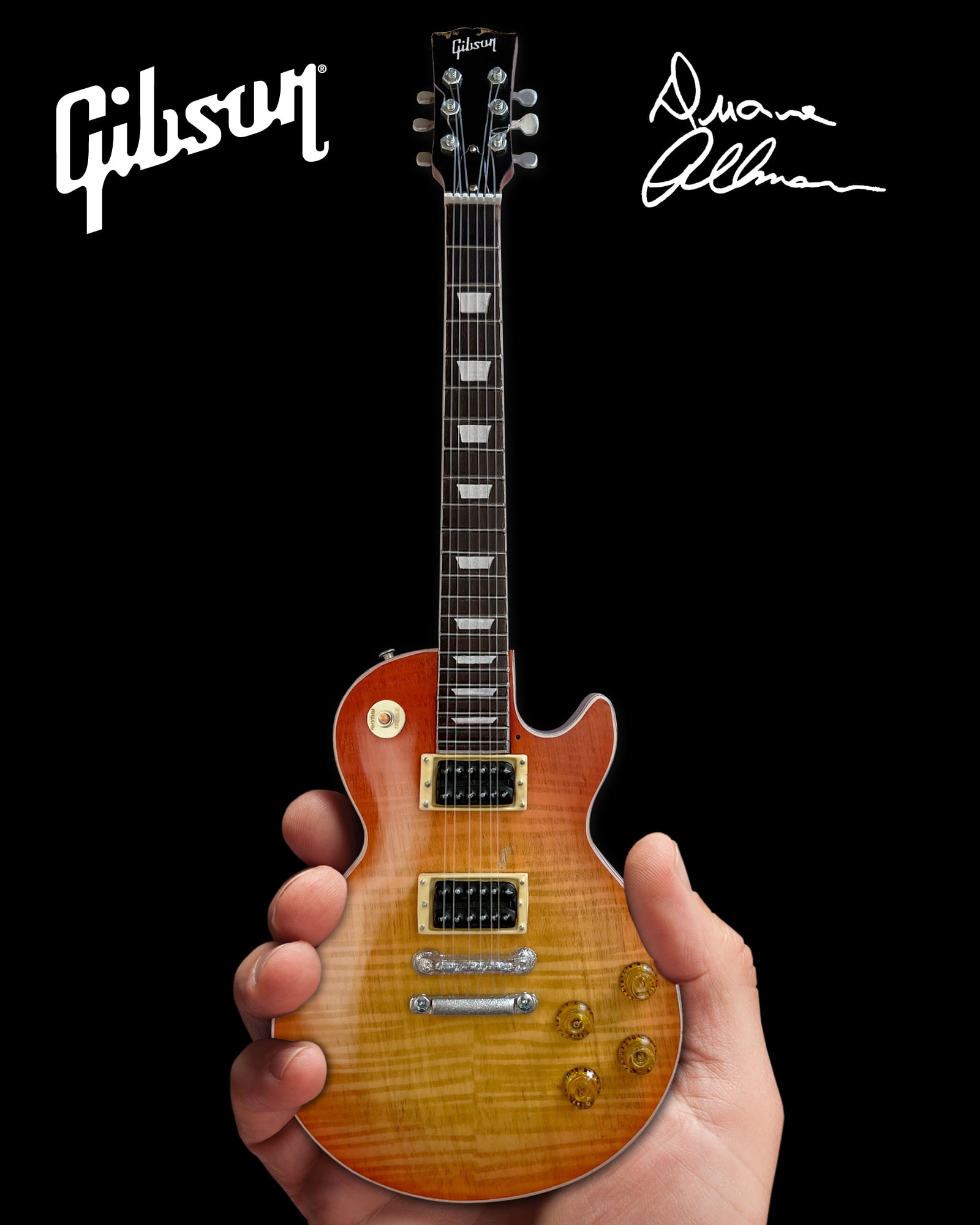 Duane Allman Gibson 1959 Les Paul Cherry Sunburst 10 Inch Miniature Guitar