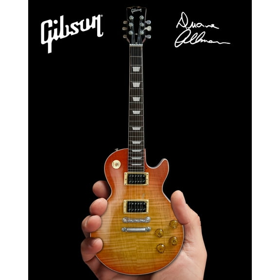 Axe Heaven Duane Allman Gibson 1959 Les Paul Cherry Sunburst Mini Guitar Replica Collectible GG-133