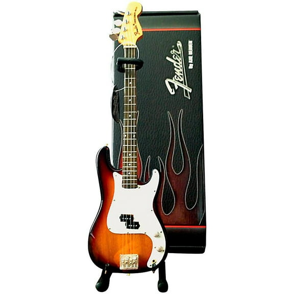 Axe Heaven Mini Guitar Replica Fender Precision Bass Sunburst FP-001