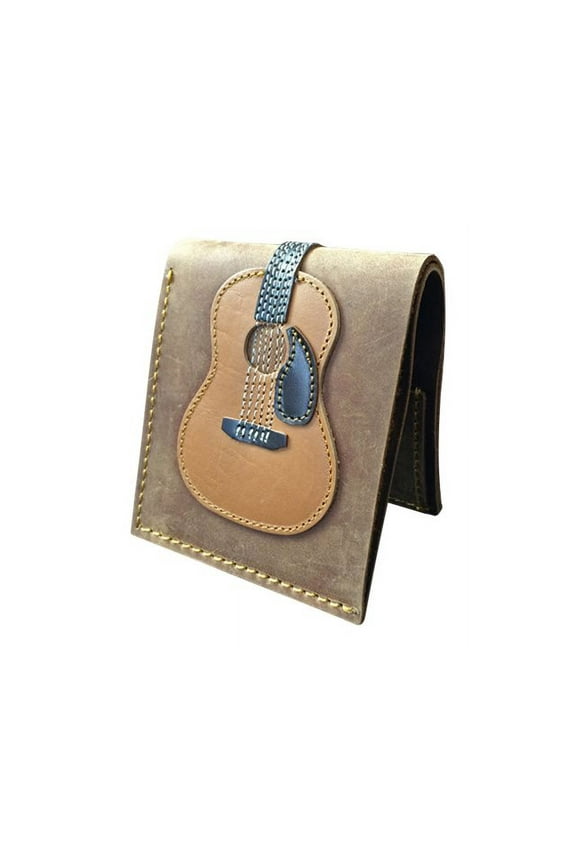 Dreadnought Acoustic Guitar Wallet - Handmade - Genuine Leather